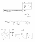 Alternator Electric Starter Fuel Supply Ignition Diagram and Parts List for 20E414-0162-E1  Briggs and Stratton Engine